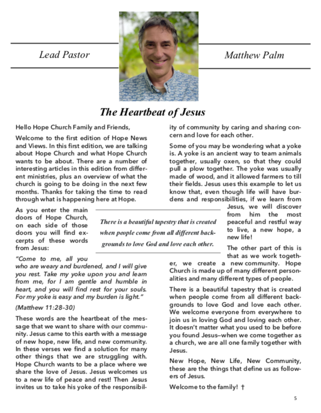 F23P5: Pastor Matthew Palm