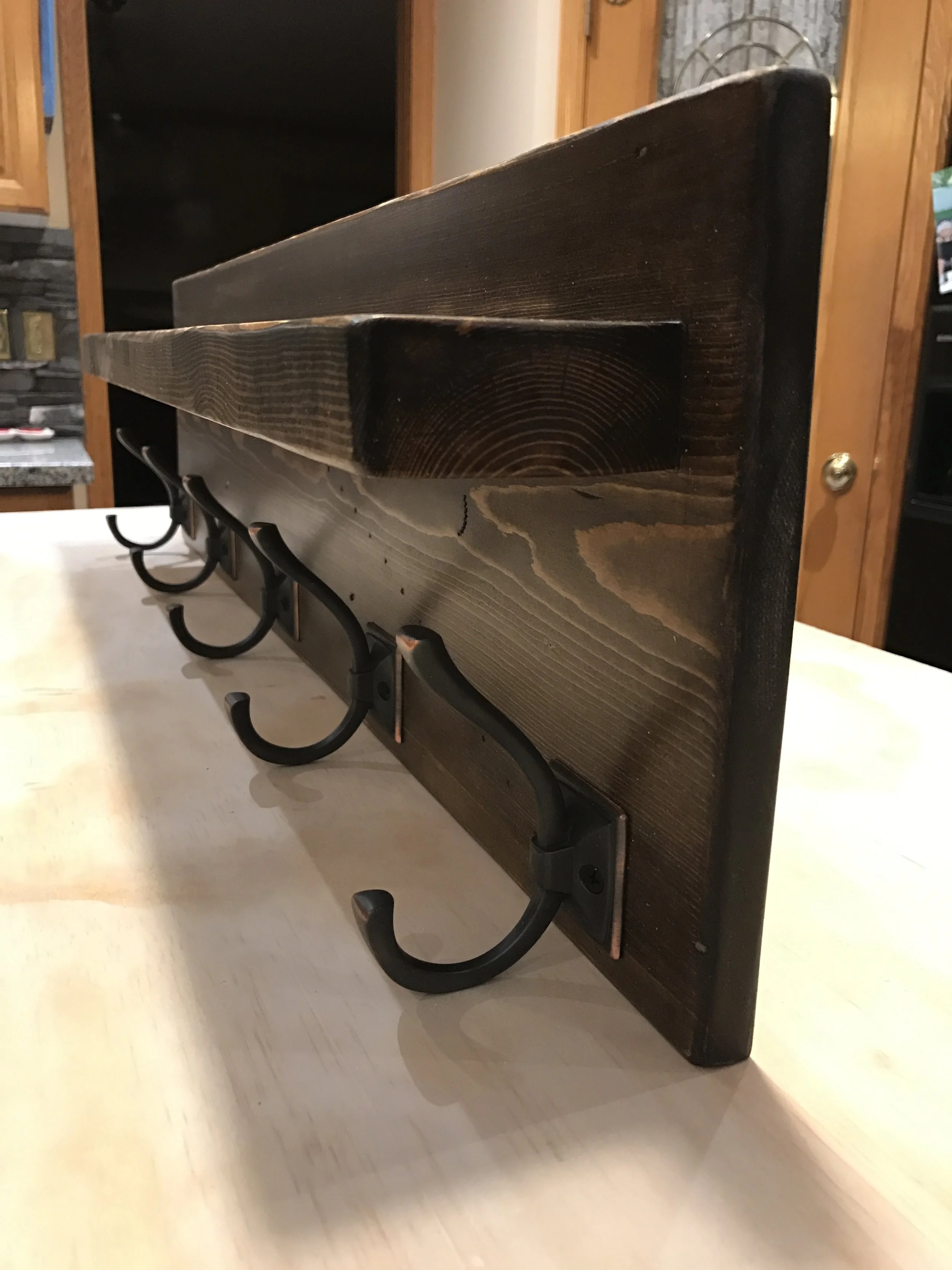 Wall Coat Rack Side