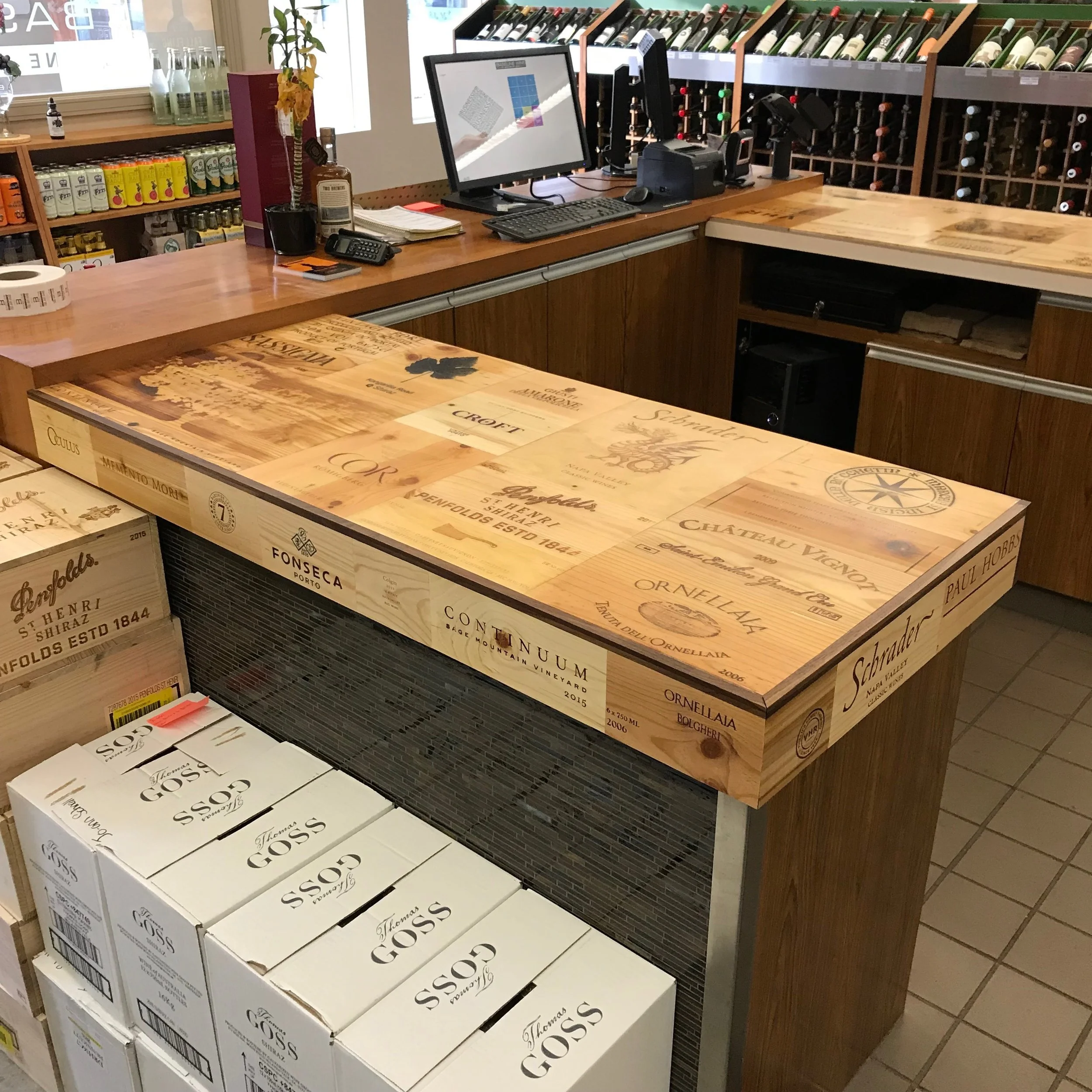 Wine Crate Countertop