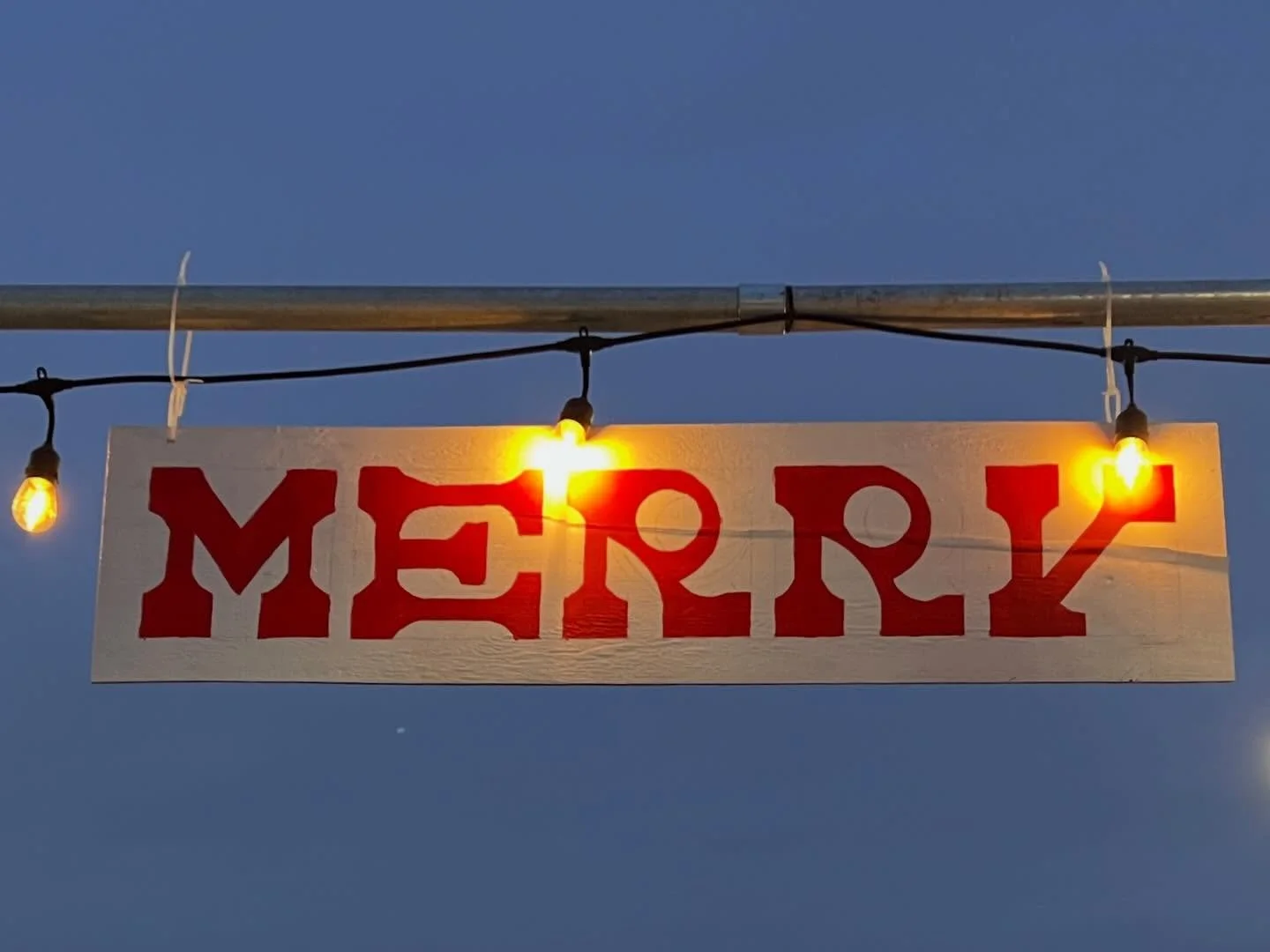 My favorite hand-crafted typography of the season. Seen at the local Home Depot. Check those R&rsquo;s! 
Merry Christmas y&rsquo;all.
