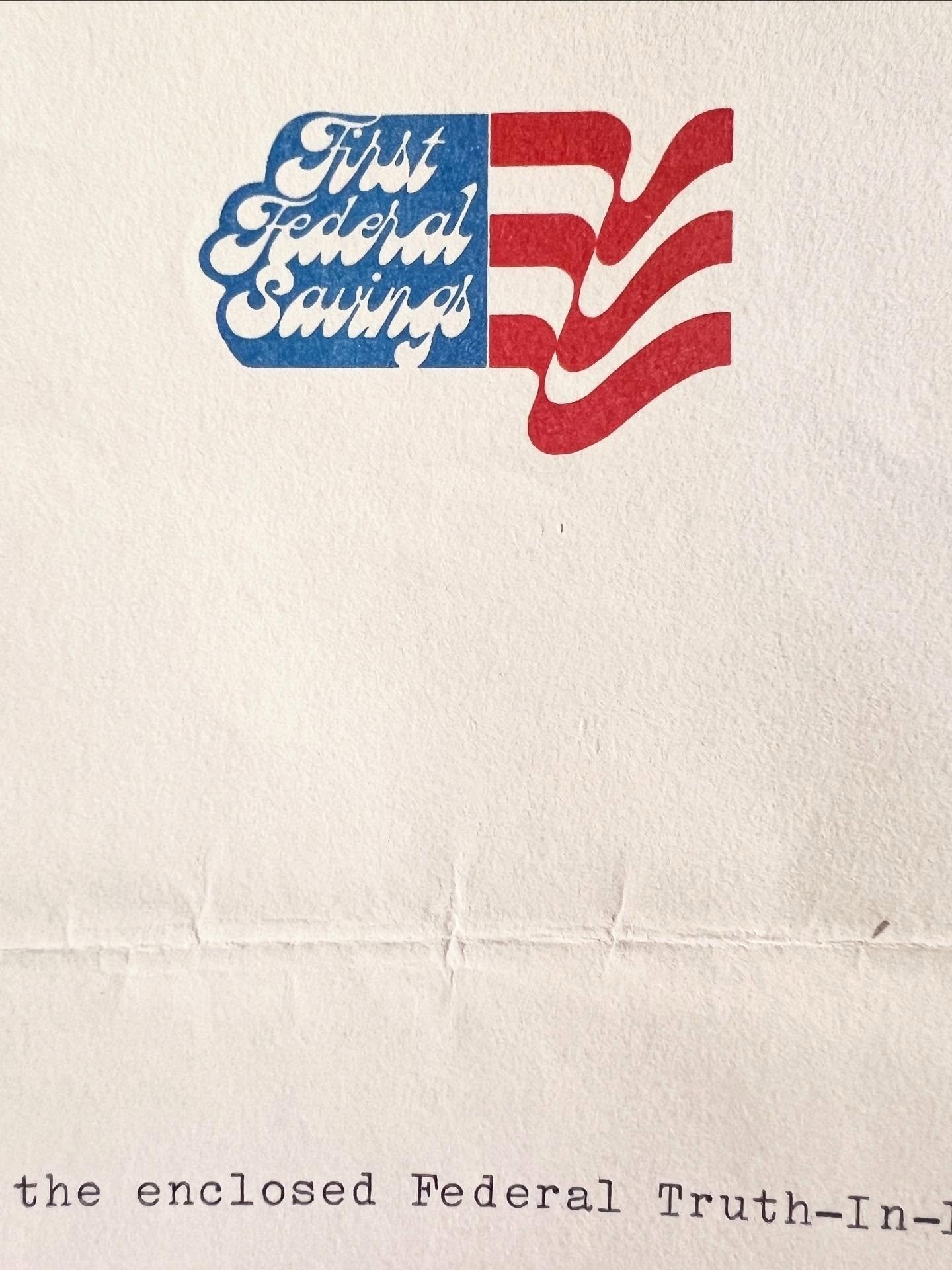 Imagine our Savings and Loan banks still used logos like this. I&rsquo;d run some stupid crazy legs marathon just so I could get the t-shirt with this bank sponsored logo plastered on it.