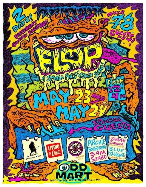 This Saturday and Sunday 12-4pm at @oddmartmn I&rsquo;ll be tabling at the FLOP Small Press Comix Show. Yeah, no, I know that Cataract Quarterly isn&rsquo;t really a comic book, but it&rsquo;s not really a &ldquo;book&rdquo; book either. I think it&r