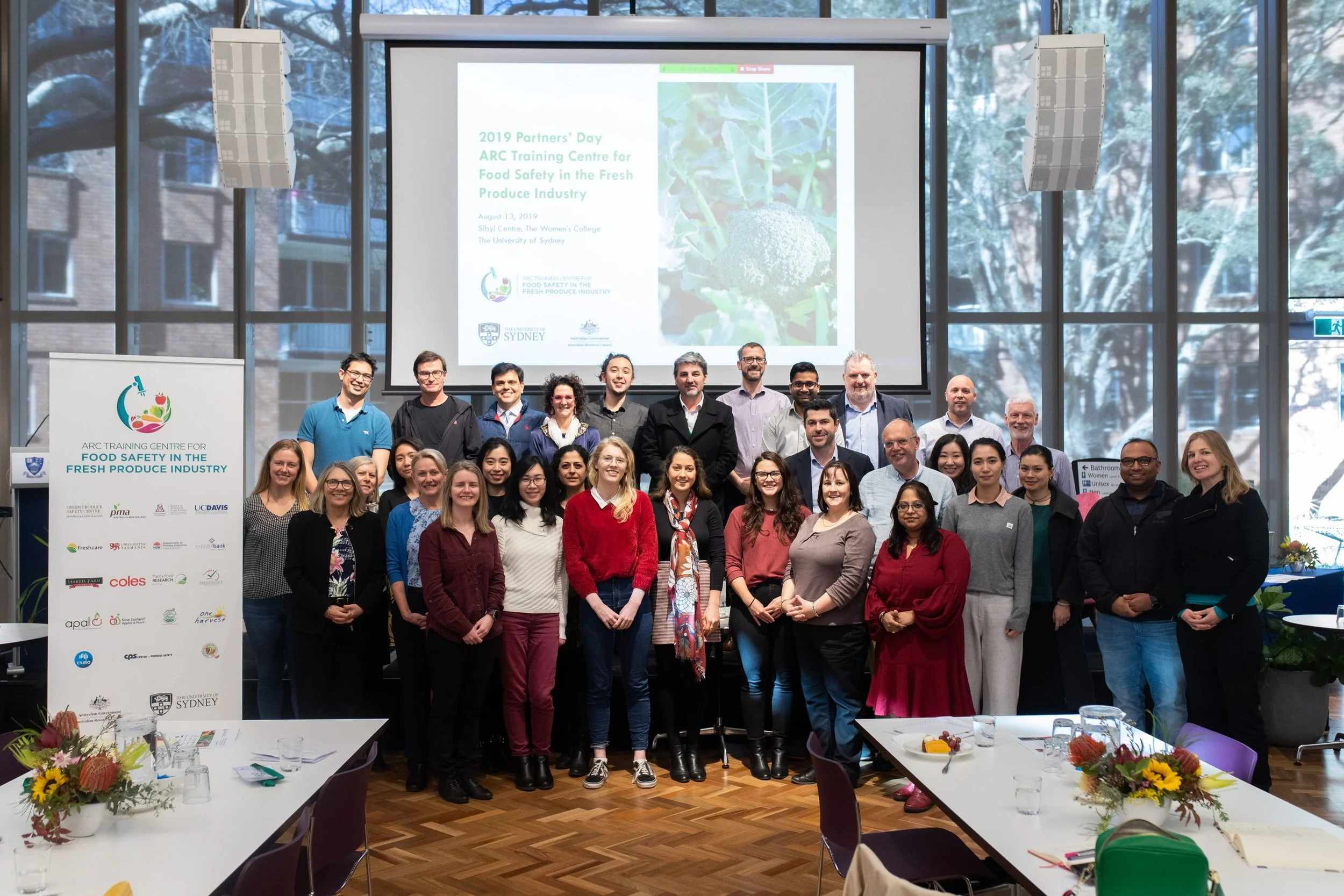 Group photo at 2019 industry partners' day