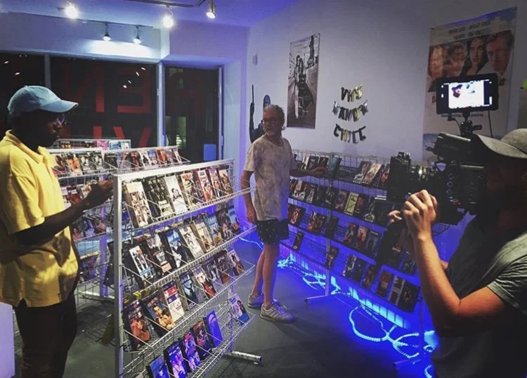 Rent VHS, a video shop replica and pop culture exhibition during TIFF 2016. Featuring artists Justin Broadbent, the Doody's, Jordan Soderberg-Mills, Fred Caron. Part of the monthly public exhibition schedule. Supported by Heineken. Global News clip.