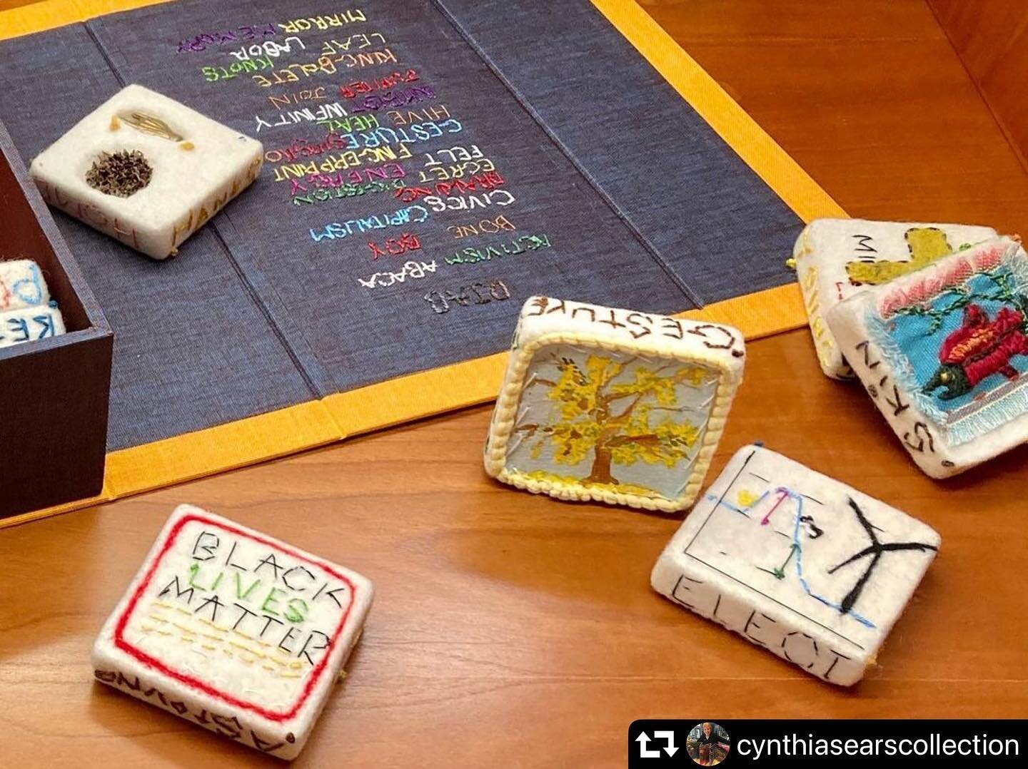 Happy that &ldquo;Interwoven Alphabet,&rdquo; a collaborative project with @dianedeejart in the @cynthiasearscollection is on exhibit. #repost @cynthiasearscollection
・・・
&ldquo;Interwoven Alphabet,&rdquo; by Alisa Banks @abanksart &amp; Diane Jacobs