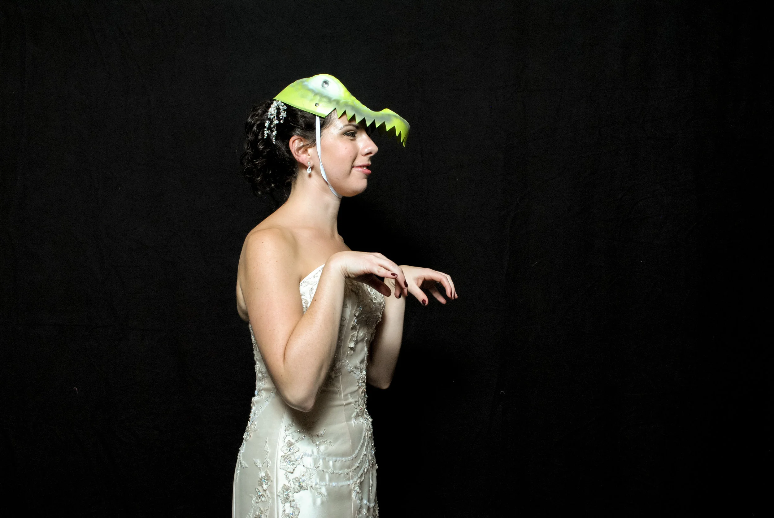My nickname is T Rex due to my withered, vestigial forelegs. (Aka I can't do pushups.) Even on my wedding this proved true!