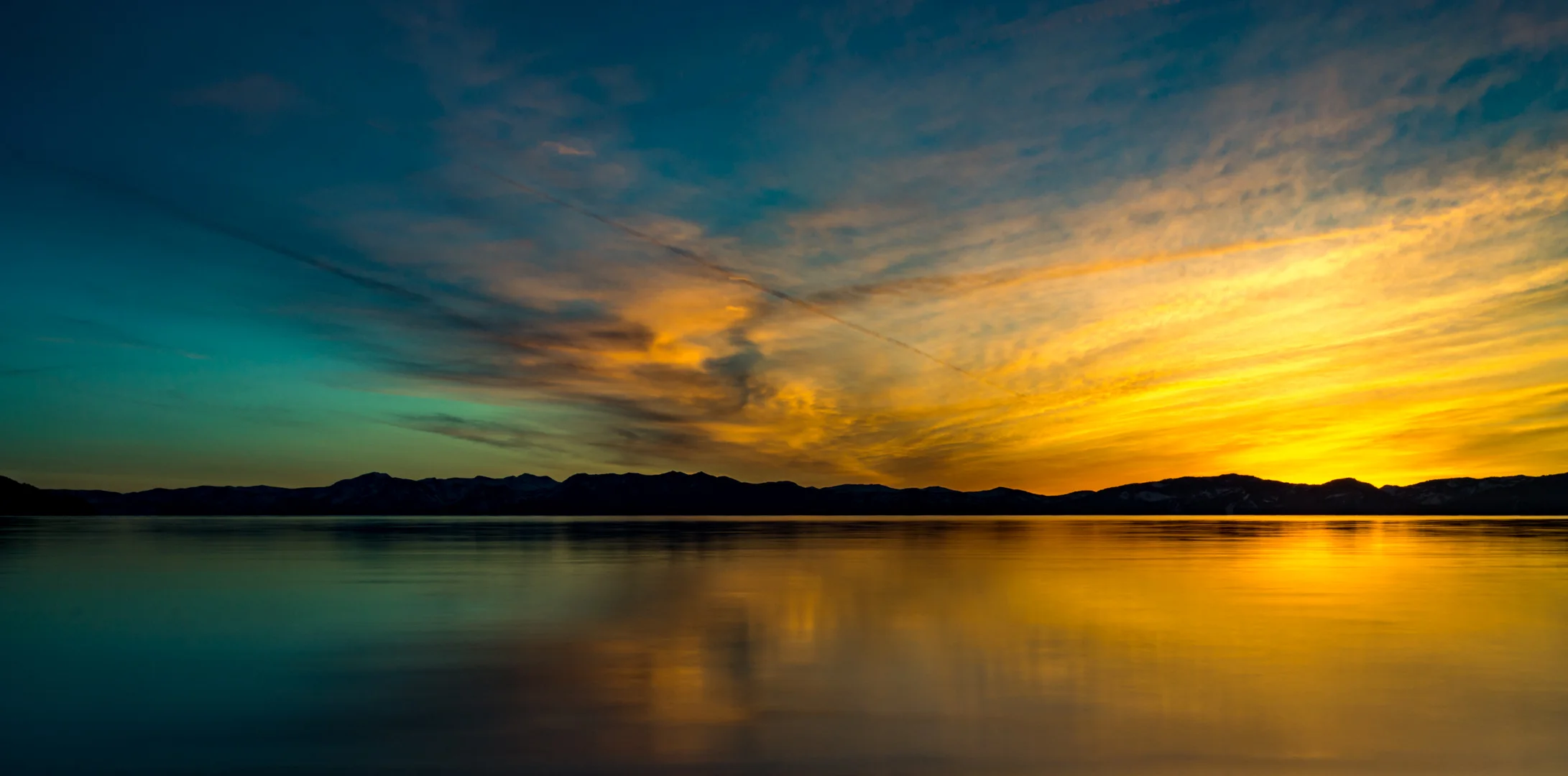 Sunset Lake Tahoe