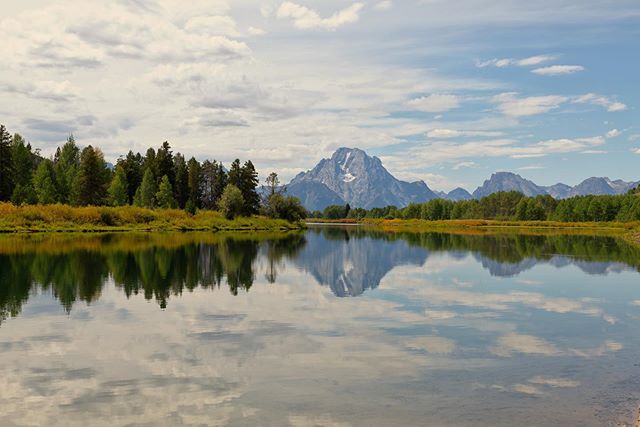 A grand view of the Tetons. #tetonsnationalpark #grandtetonnationalpark #tetons #reflection #d850 #waterreflection