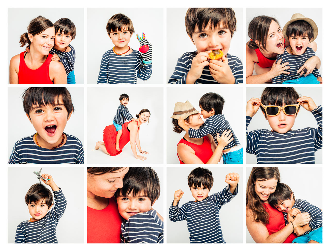 Family photo collage