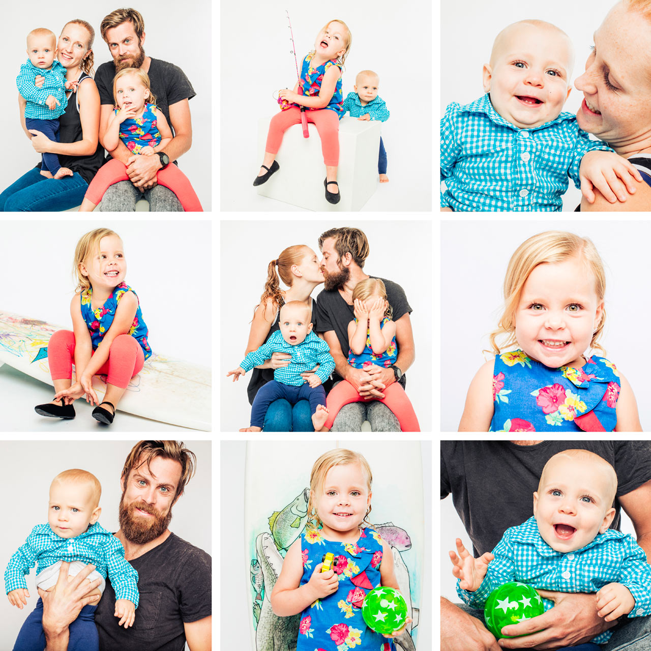 Family photo collage