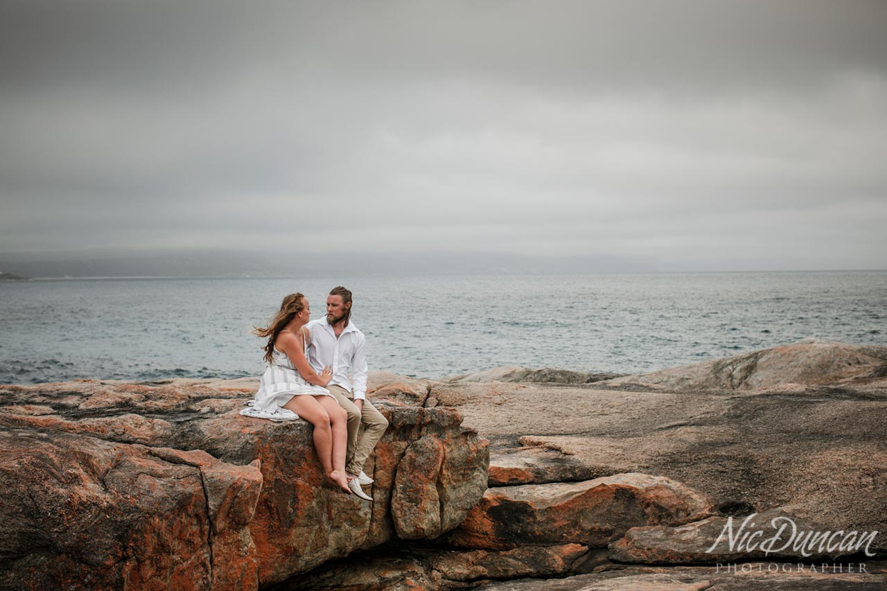 Portrait session moody skies