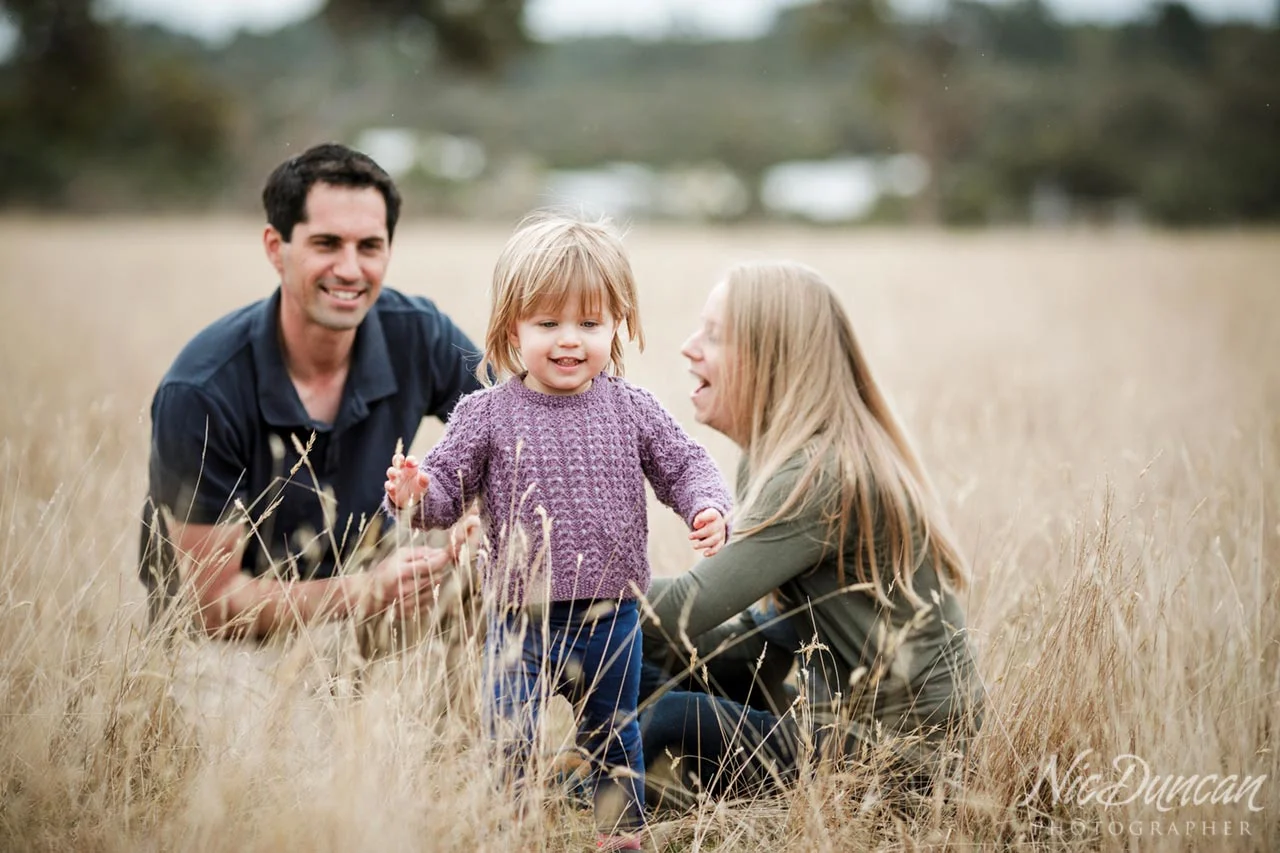 Family portraits on their farm in Albany WA