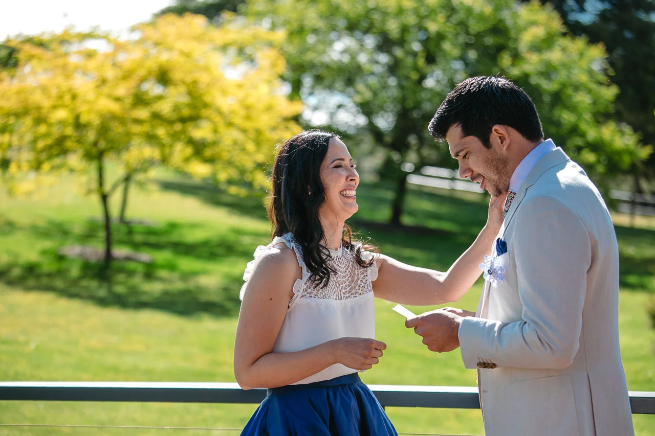 Real emotion on display during their wedding vows