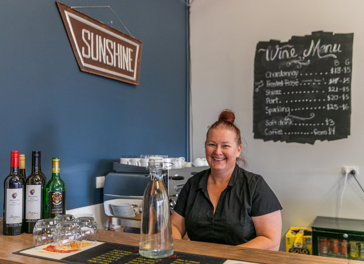 Tania, owner of the Walkers Hill vineyard in Lake Grace