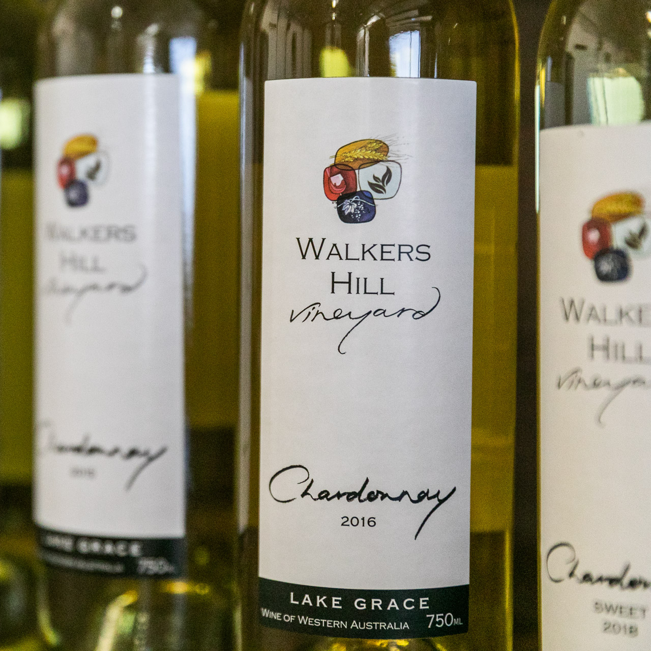 Walkers Hill Vineyard chardonnay labels