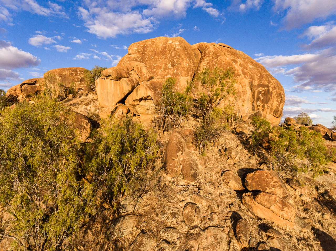 Eaglestone Rock, near Mukinbudin, at sunset