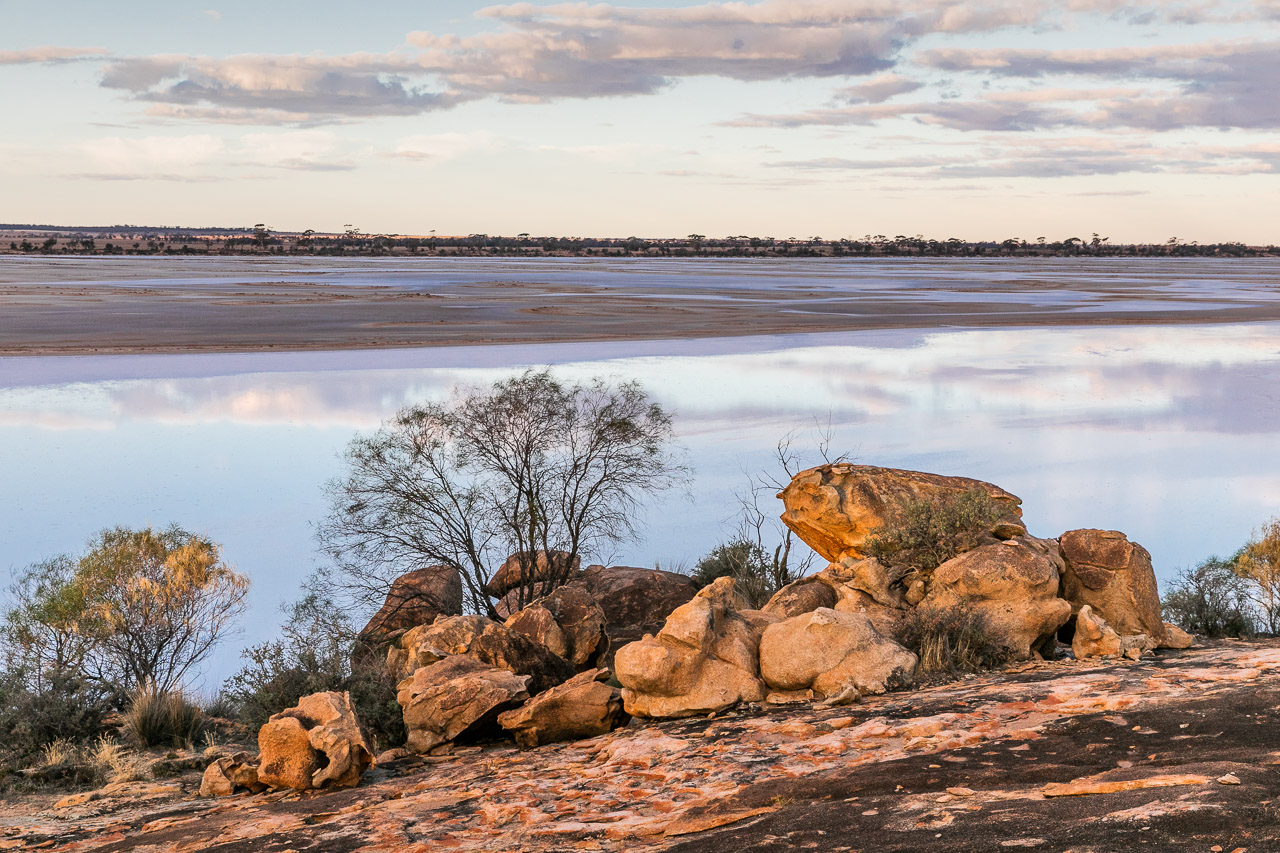 Lake Brown in the Wheatbelt is a salt lake for much of the year