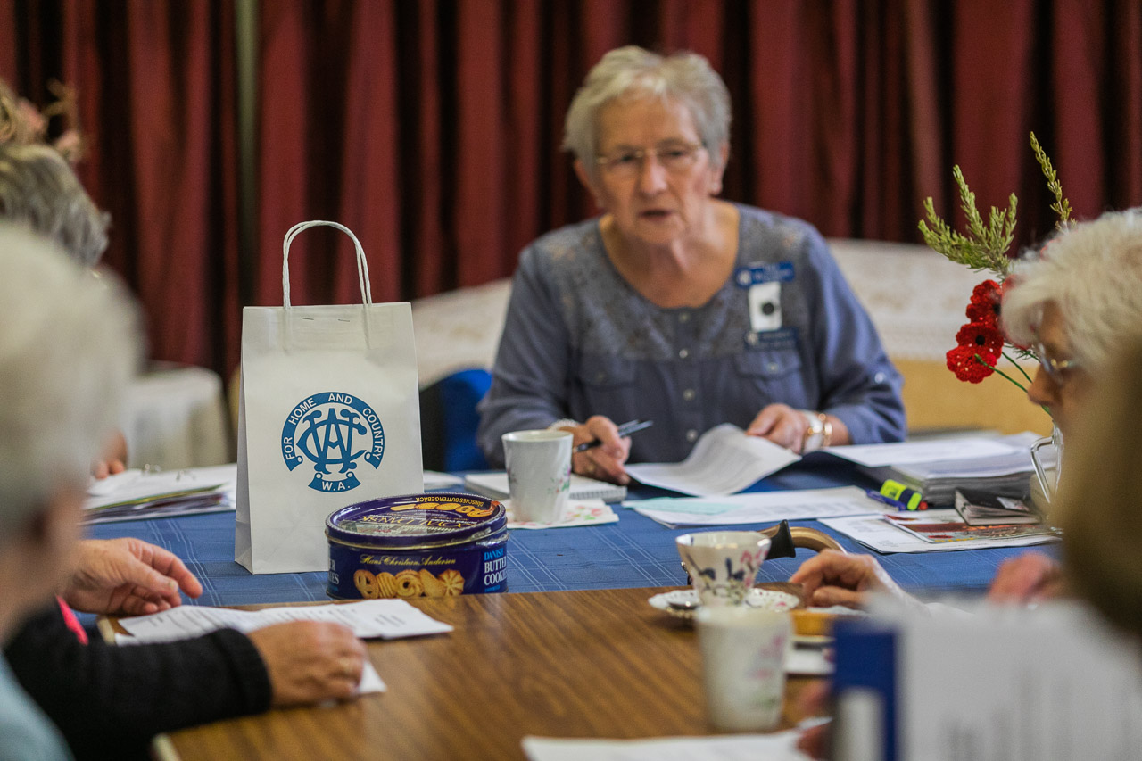 CWA paper bag with the logo