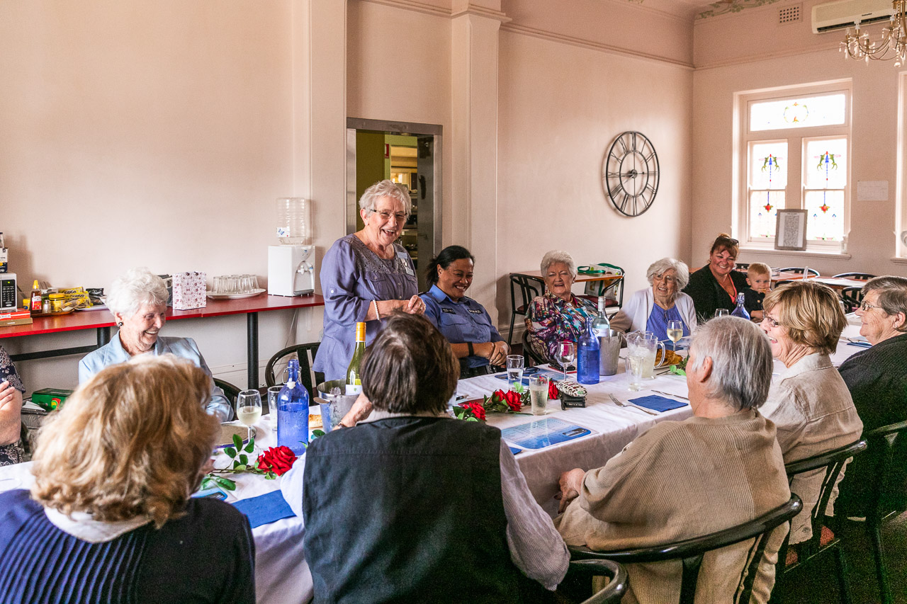 Koorda's CWA president at the ladies' lunch at the hotel.