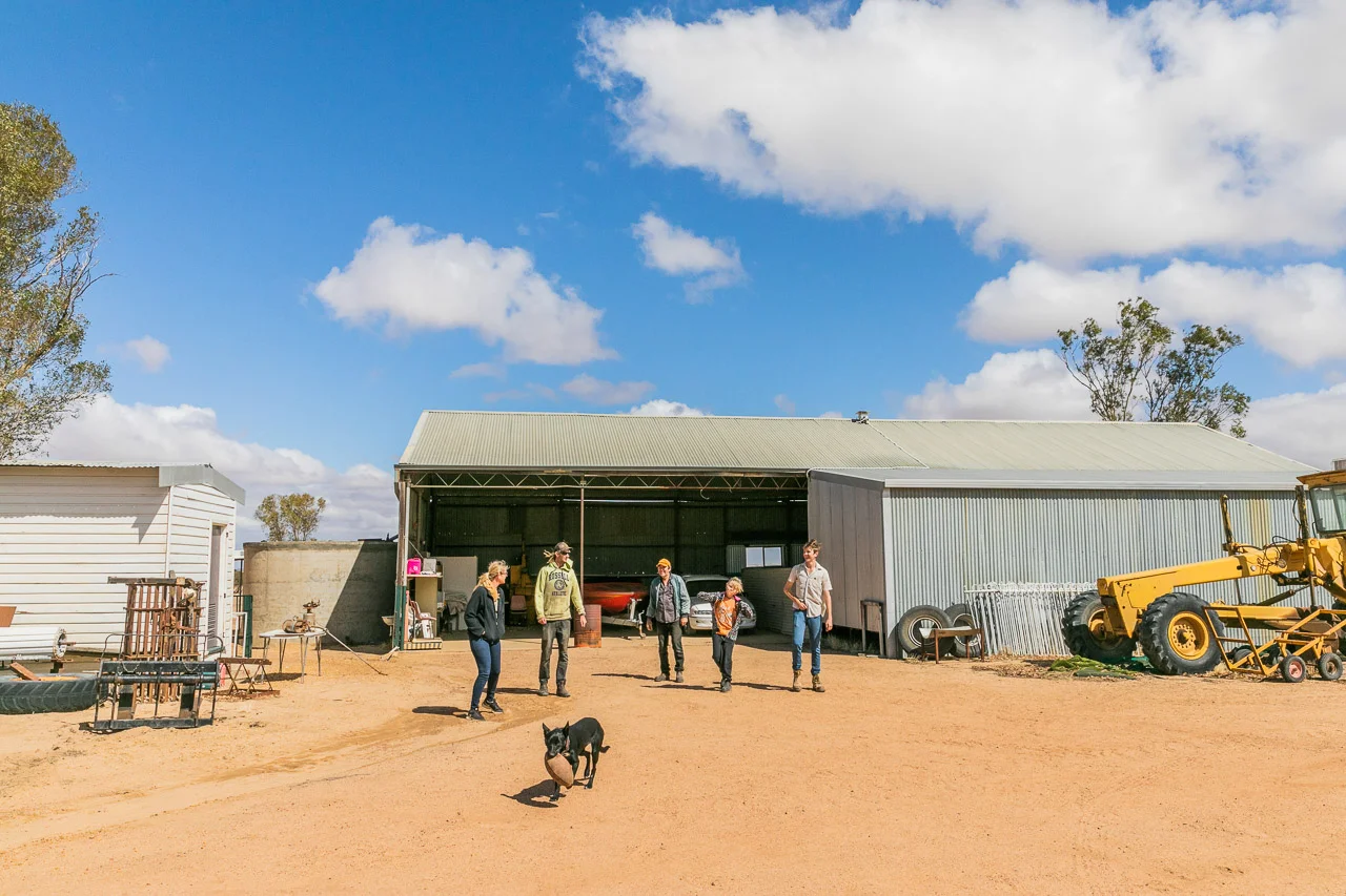 Family portrait session in rural WA