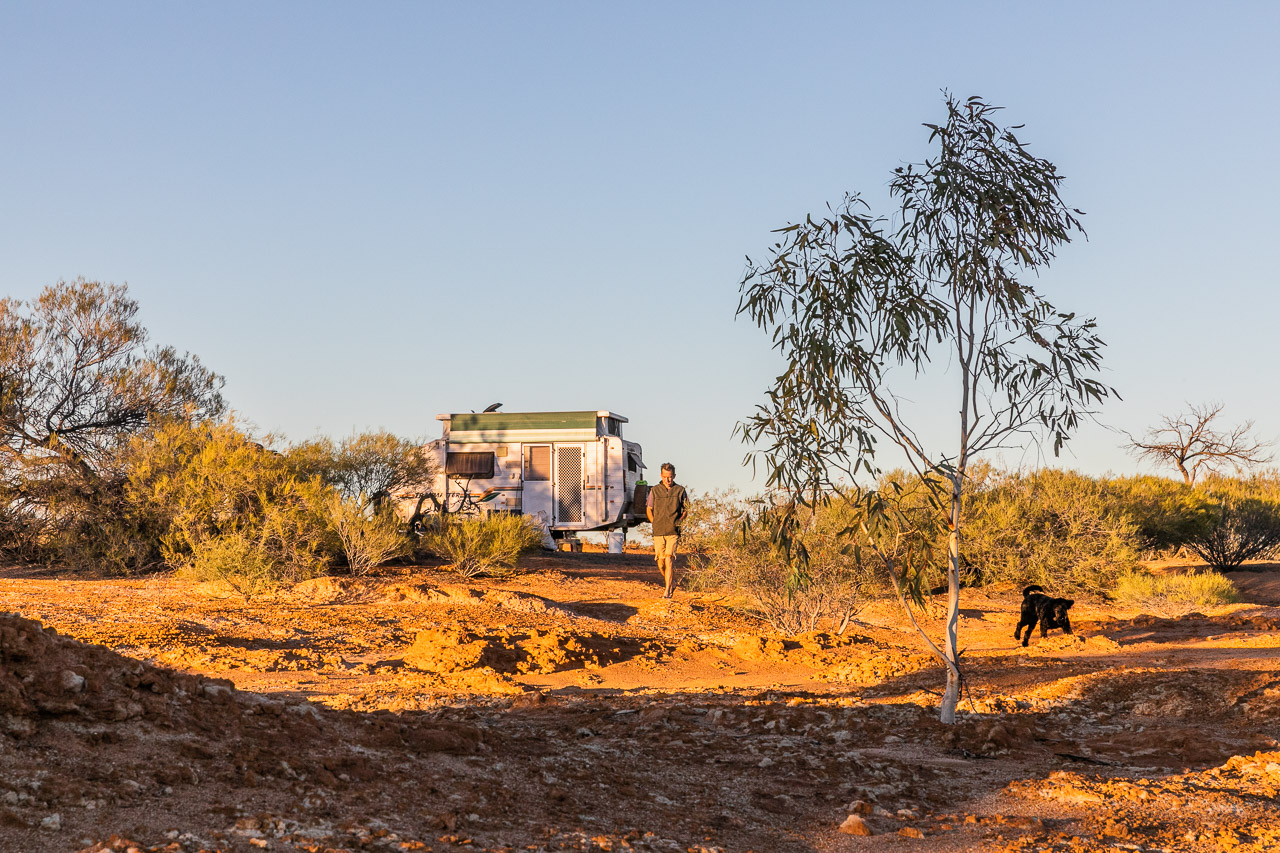 Riverside camping at Wooleen Station, Western Australia