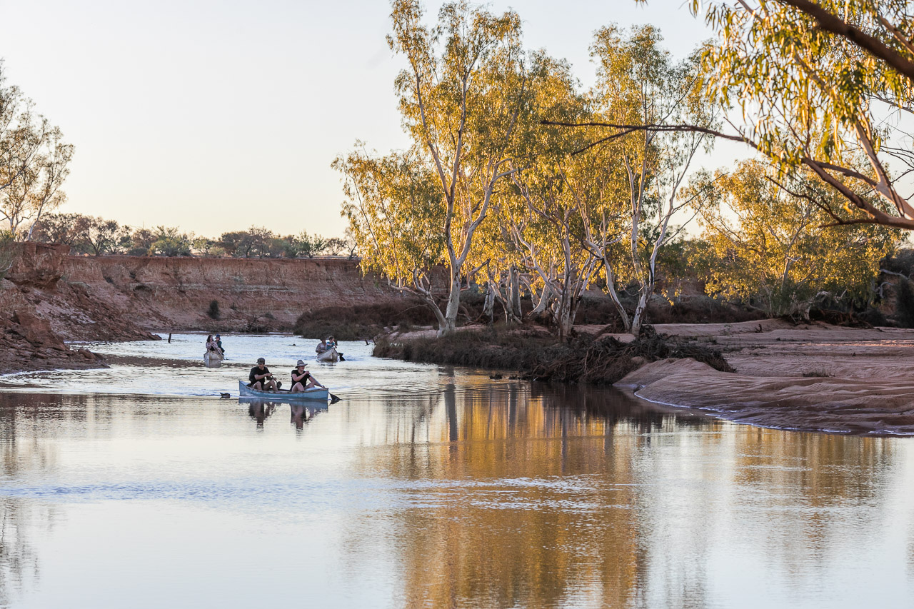 Canoeing on the Murchison River