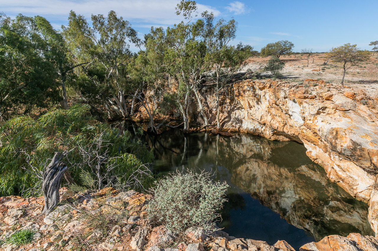 Nunnery Pool at Carey Downs Station in Western Australia 