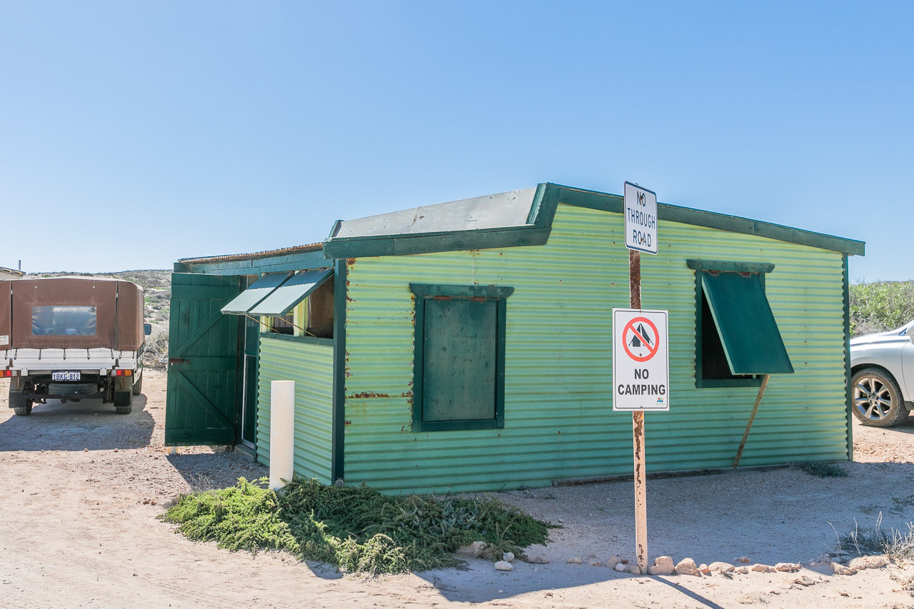 Fishing shack at the Blowholes near Carnarvon, Western Australia