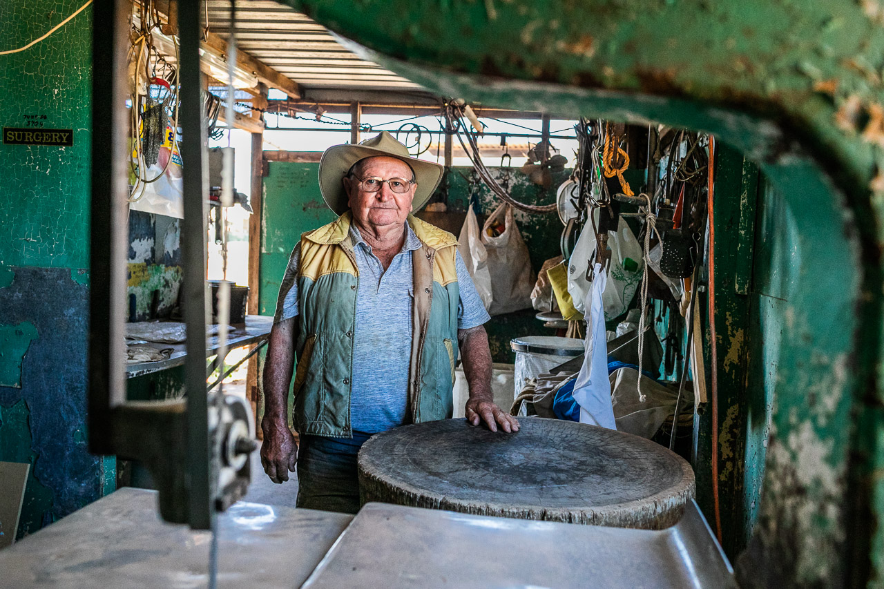 Retired kangaroo shooter, Peter Caunt, in Carnarvon, Western Australia