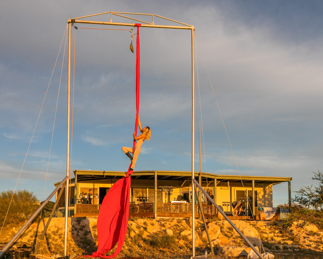 Dudley House at Warroora Station was home for a week of rehearsals for the Gascoyne in May performers