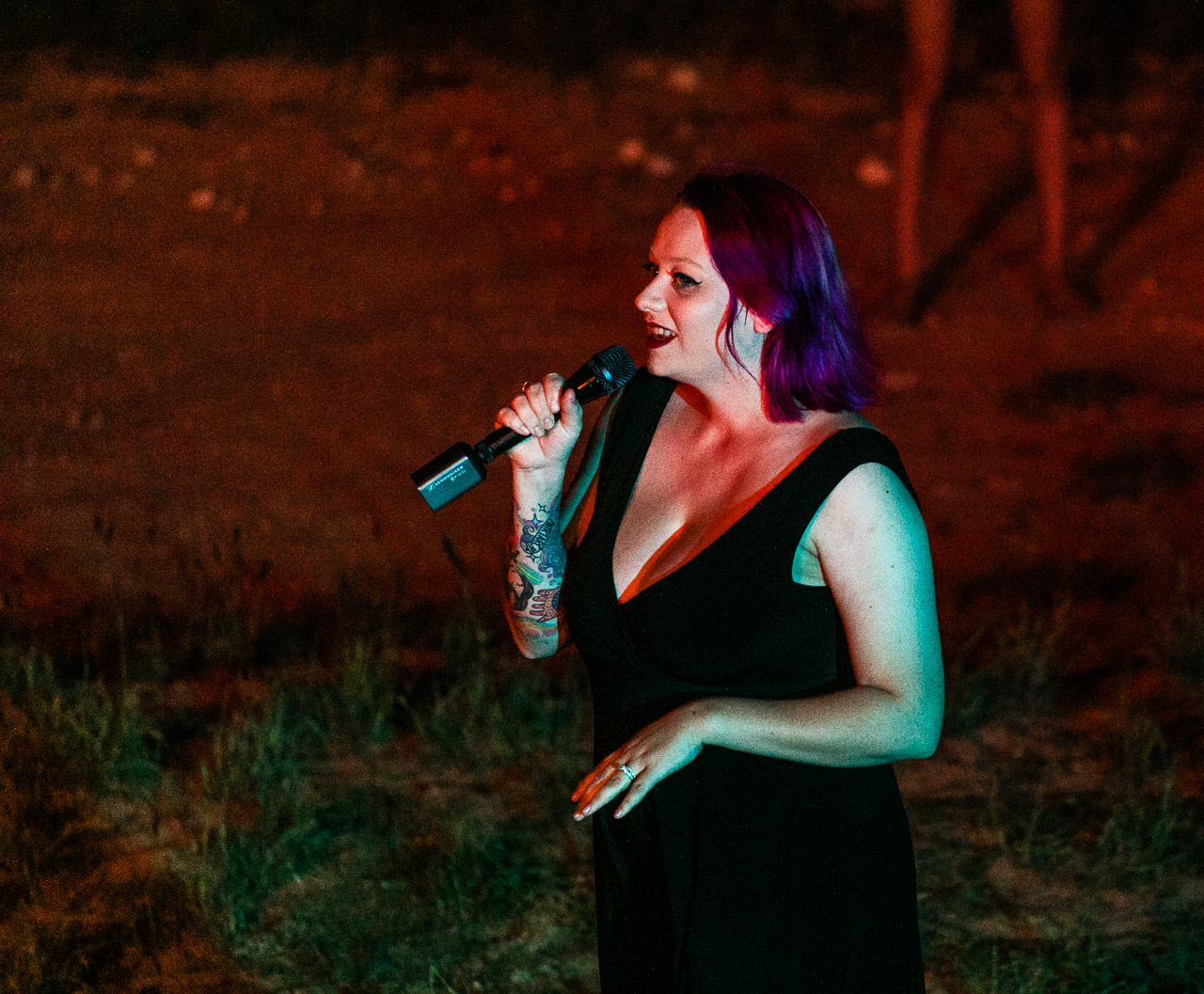 Australian opera singer Aria Scarlett at the Gascoyne in May rehearsals at Warroora Station, WA