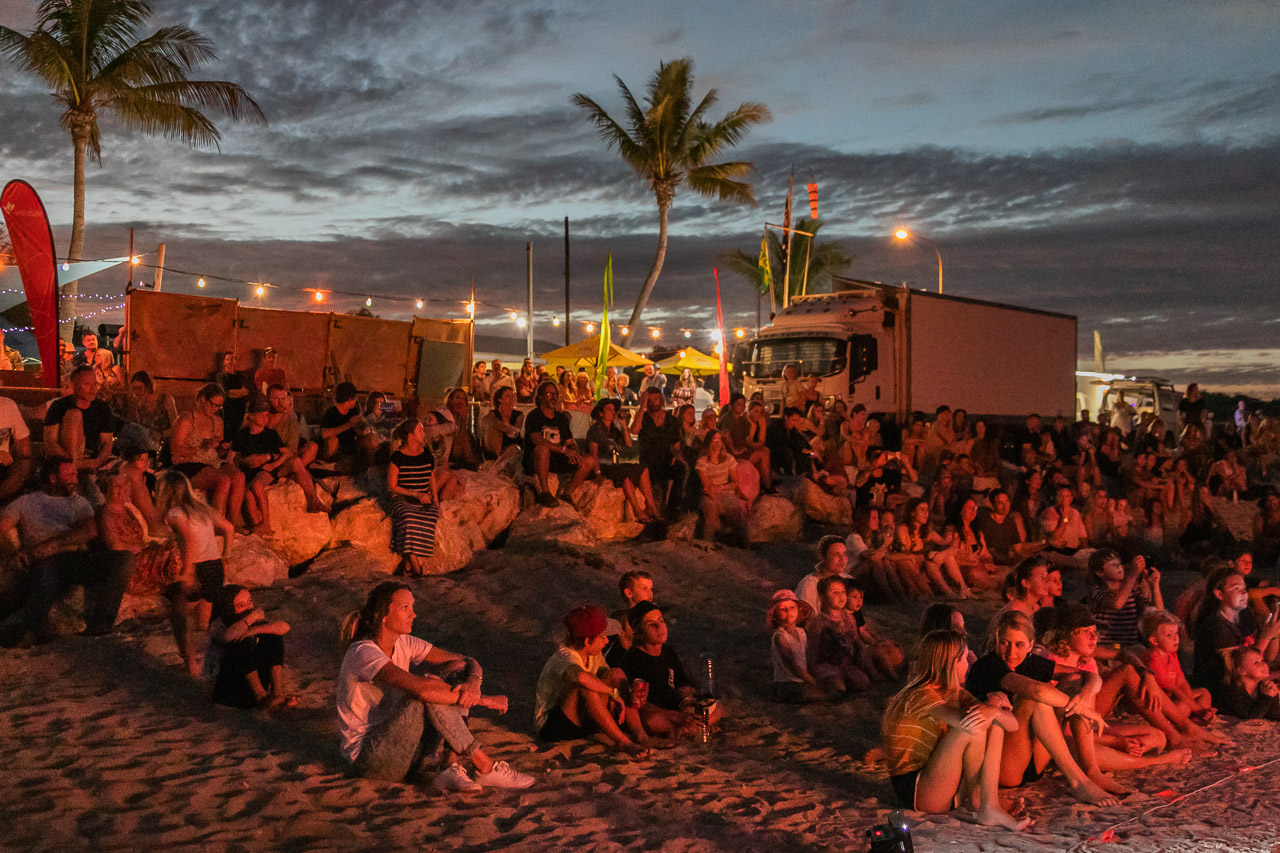 The crowd enjoying the show at the 2019 Ningaloo Whale Shark Festival