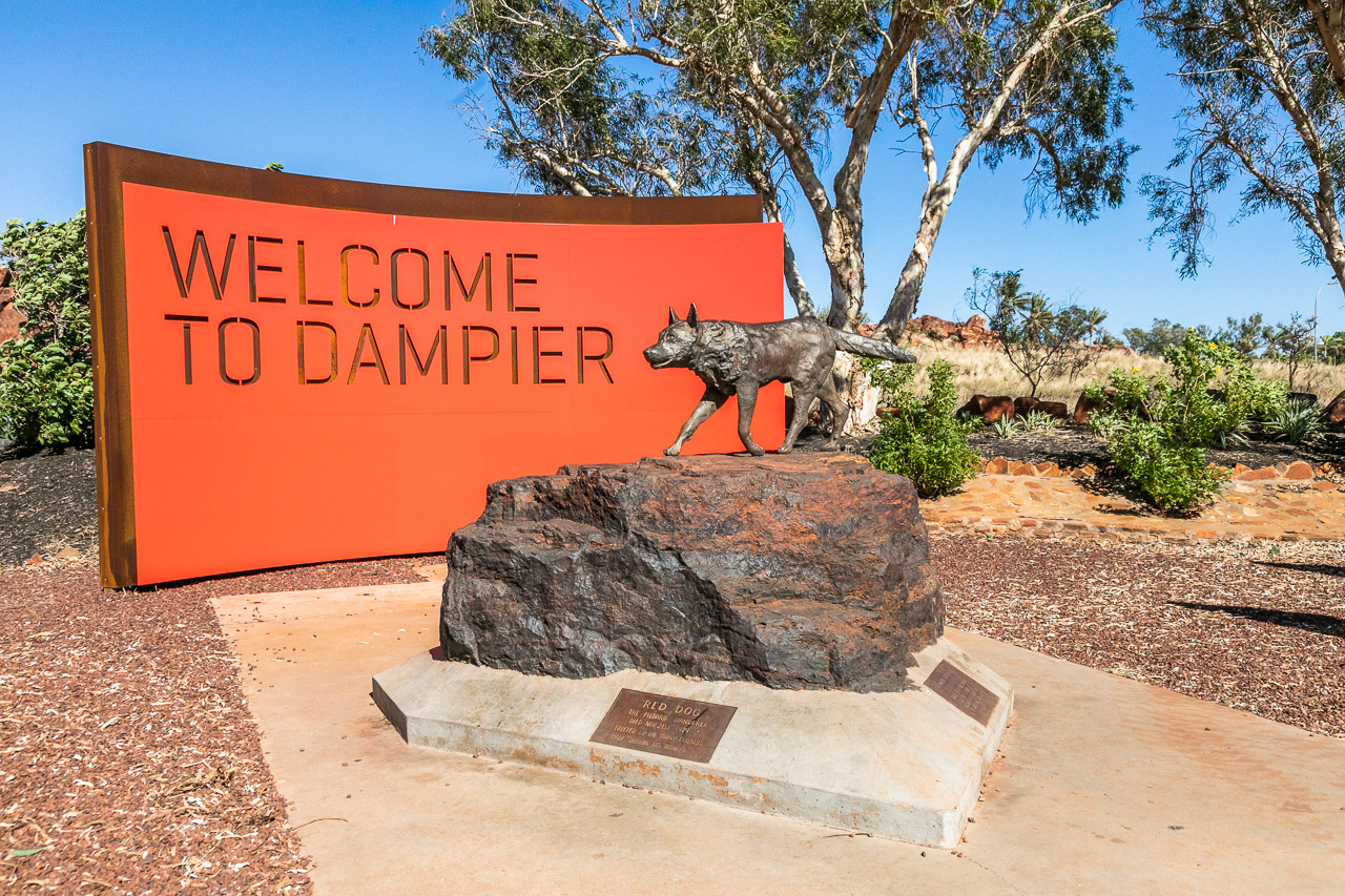 The Red Dog entry statement in Dampier