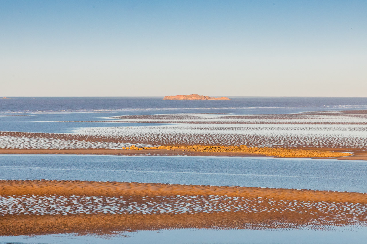 The outgoing tide at Cossack in Western Australia's Pilbara region