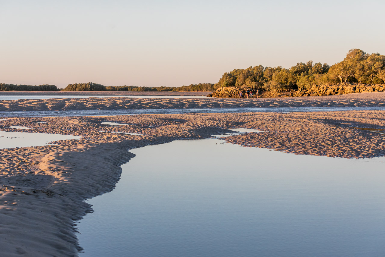 Sand patterns at sunset in the Pilbara