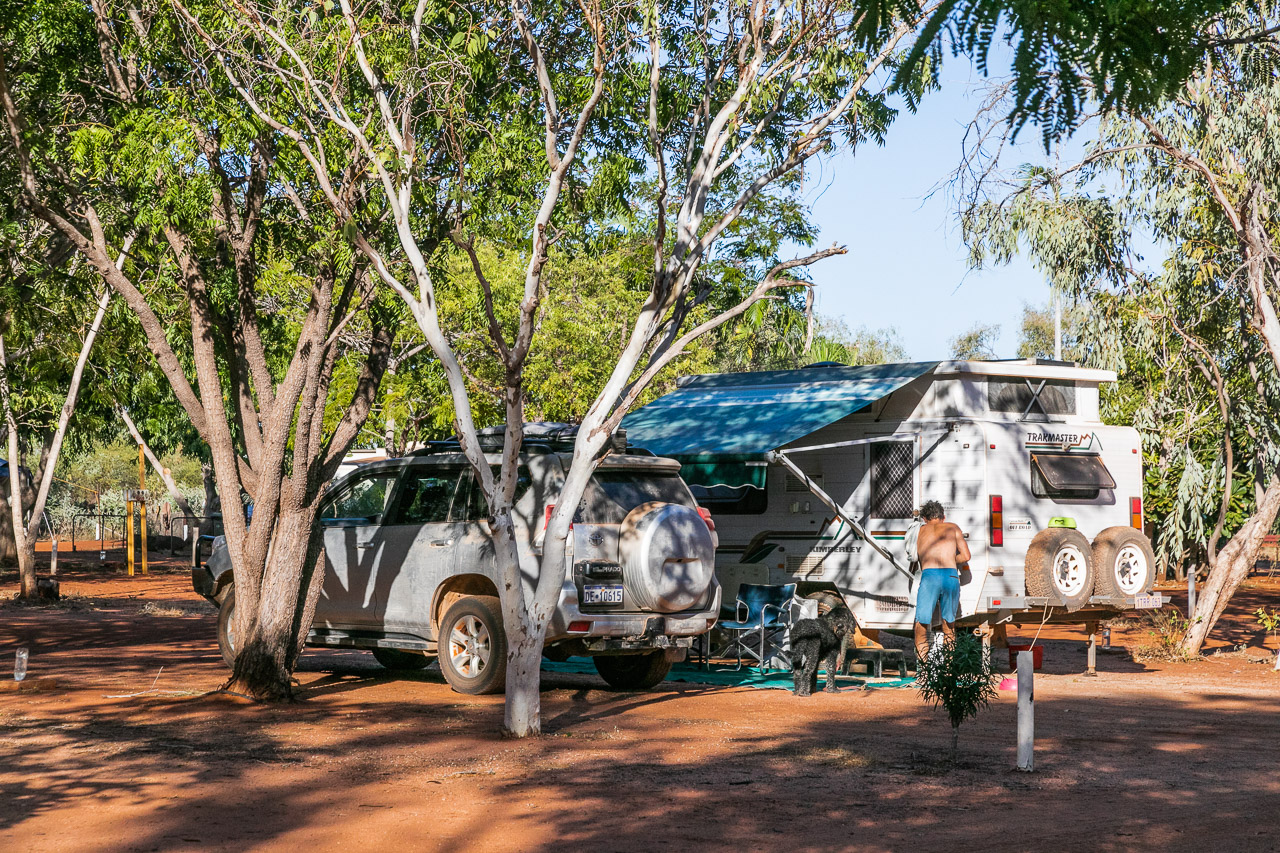Campground at Port Smith Caravan Park in the Pilbara, WA