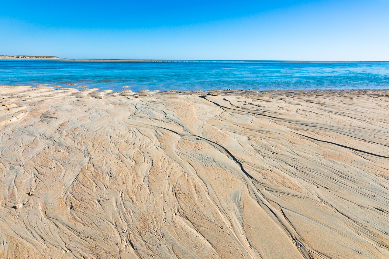 Sand patterns at the mouth of the lagoon, Pilbara WA
