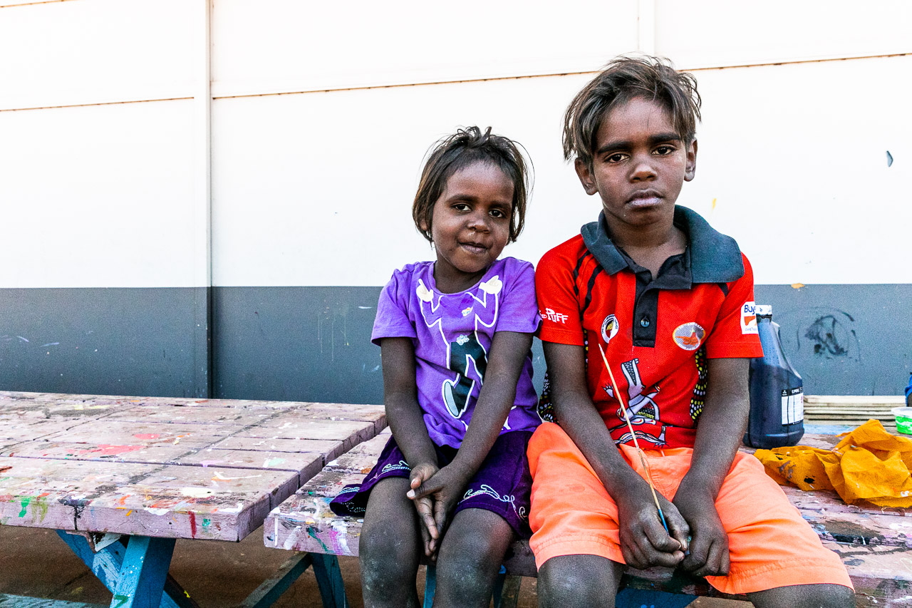 Two Aboriginal children in the Kimberley