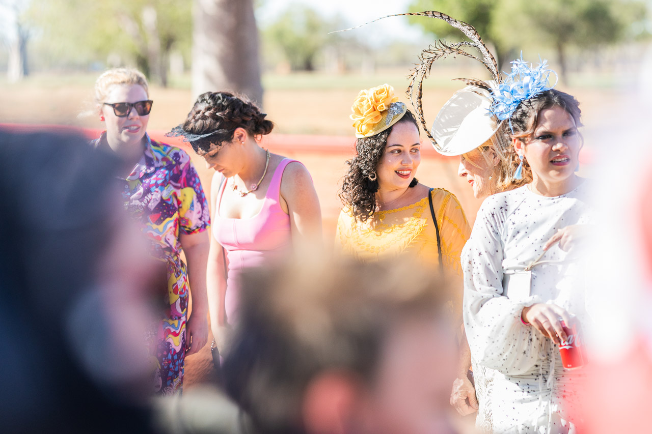 Entrants in the Best Dressed competition at the Derby Races in WA