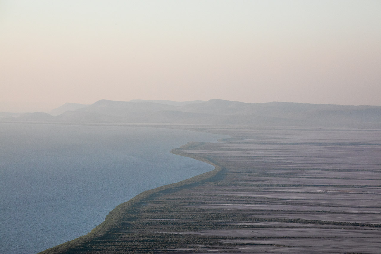 The view across Wyndham's tidal flats from the Five Rivers Lookout