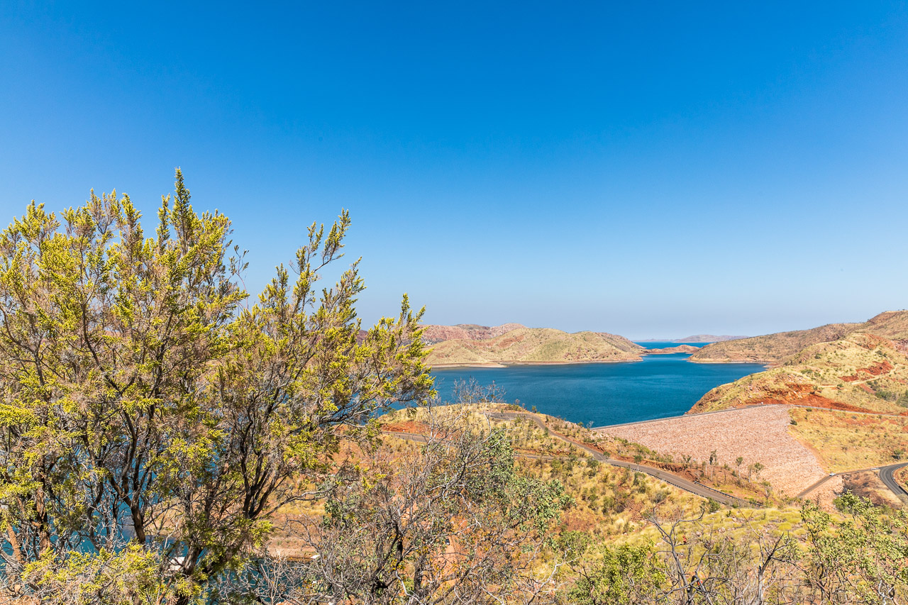 Lake Argyle is a huge man-made lake, now home to thousands of freshwater crocodiles