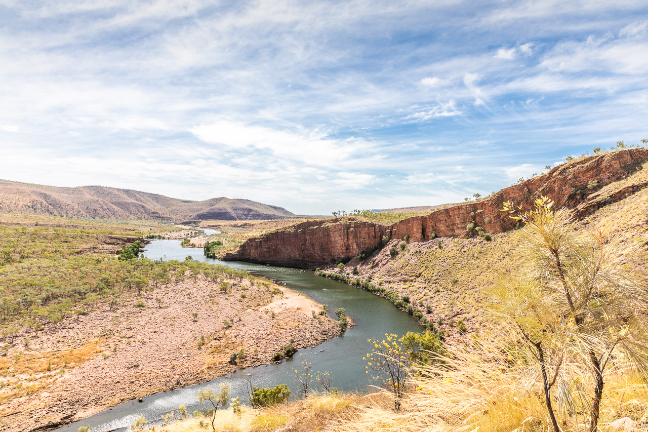 View from a lookout at El Questro in the Kimberley