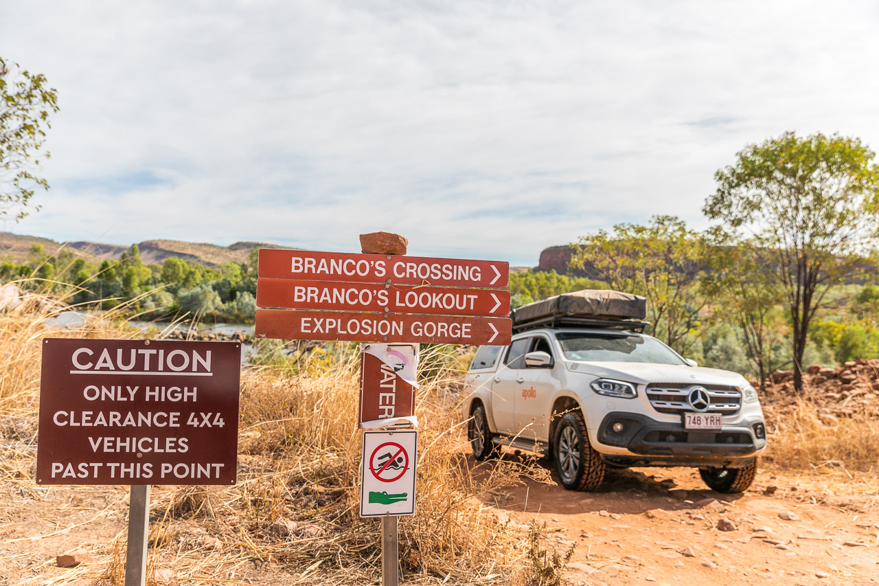 Four wheel-driving at El Questro in Western Australia