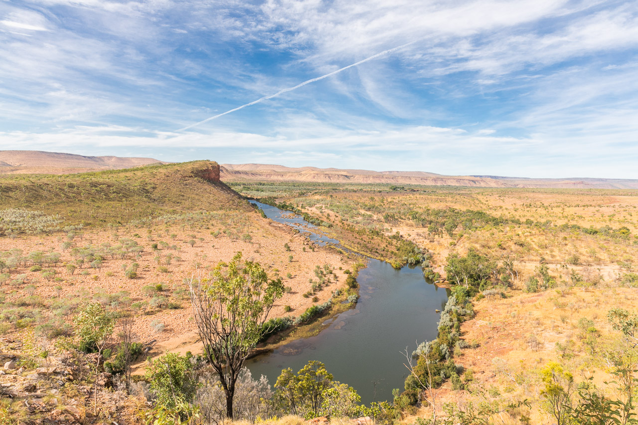 The view from Branco's Lookout at El Questro Station in the far north east of Western Australia