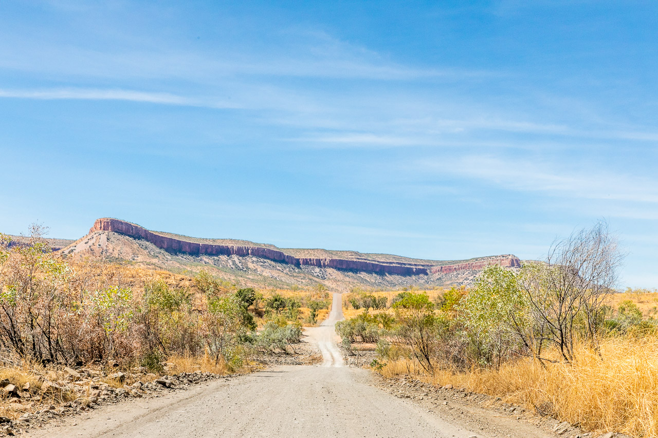 The view to the Pentecost River Crossing on the Gibb River Road in WA's remote Kimberley