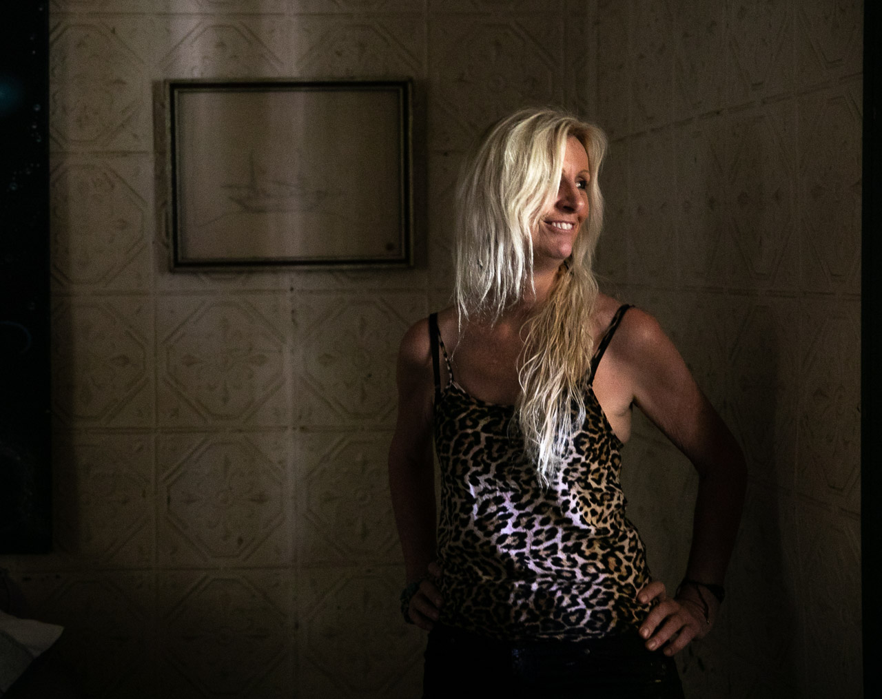 Broome artist Sobrane at home