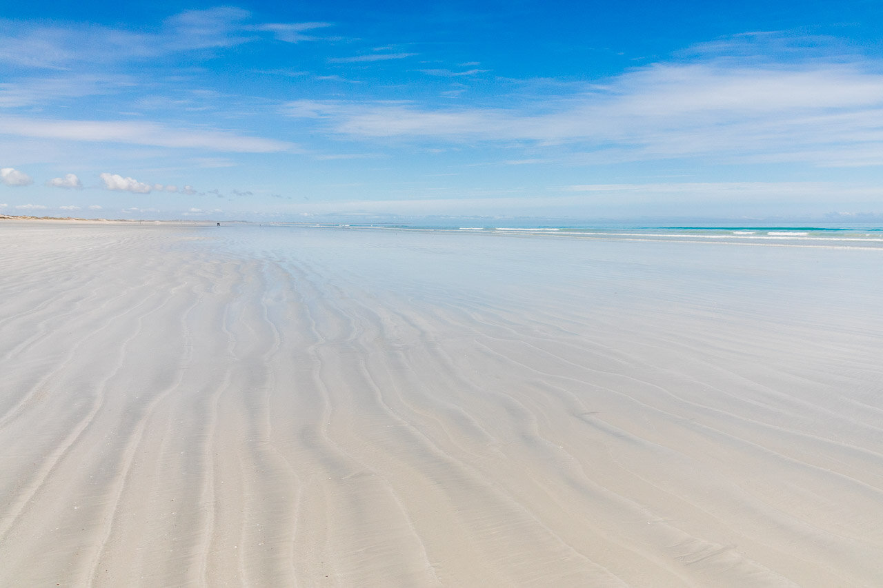 Sand patterns on Cable Beach in Broome