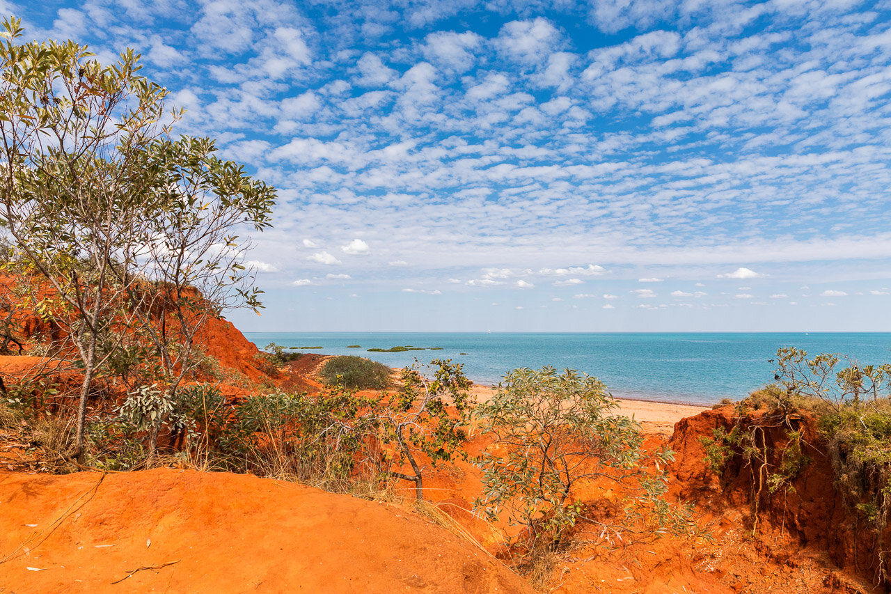 The reds of the pindan rocks at Crab Creek near Broome, WA