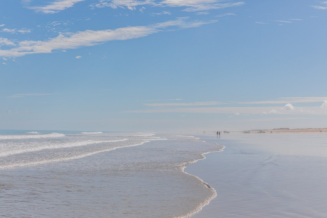 Miles of white sand at Cable Beach in Broome