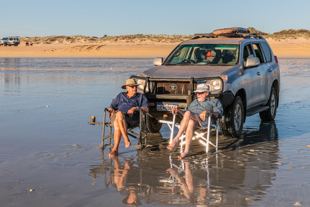 A beer on Cable Beach to watch the sun go down